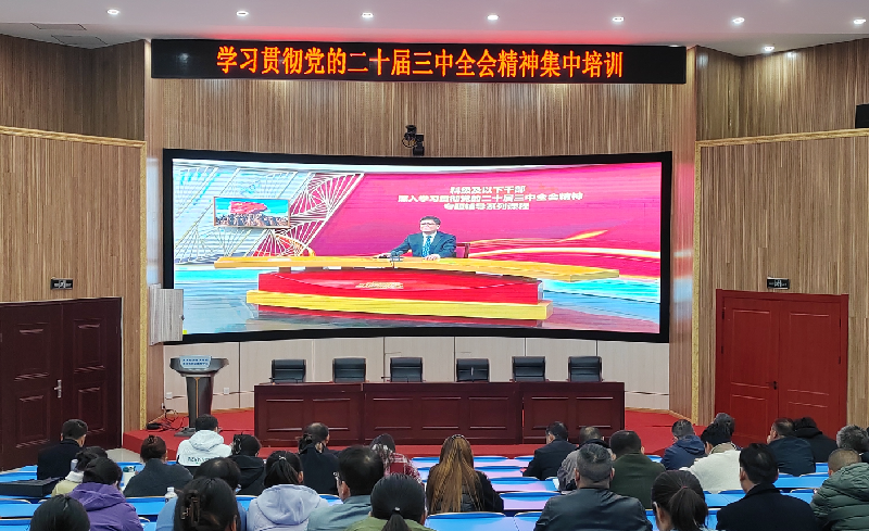 我校組織科級(jí)及以下干部、黨員集中學(xué)習(xí)培訓(xùn)